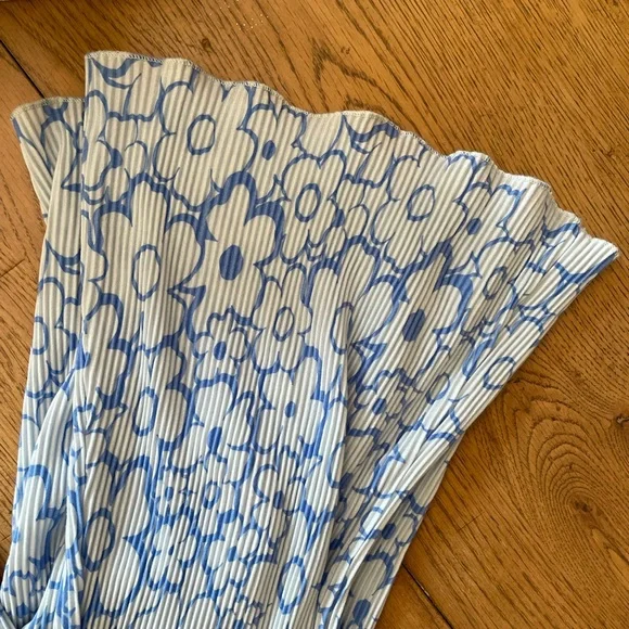 Glassons Blue Floral Fit & Flair Hippy Pants Size Small - Picture 3 of 6